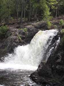One of the Dead River Falls in Michigan