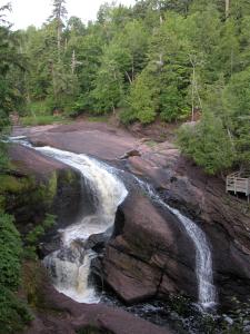 Rainbow Falls on Michigan's Black River Scenic Byway