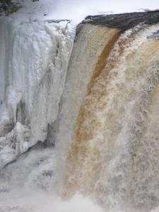 Michigan's Tahquamenon Falls in Winter
