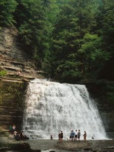 The Lower Falls of New York's Stony Brook State Park