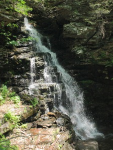 ozone falls glen ricketts state park waterfalls pa gowaterfalling