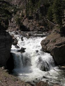 Firehole Falls in Yellowstone National Park