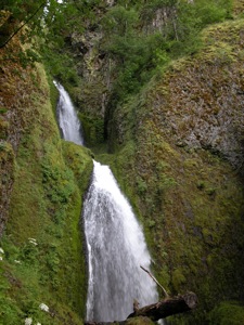 Wahkeena Falls in the Columbia River Gorge
