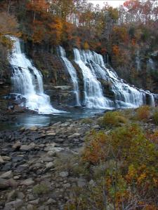 Twin Falls in Tennessee's Rock Island State Park