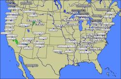 Waterfall Map of USA